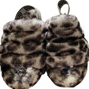 EUC UGG Girl's Animal Print Slippers Size: 2